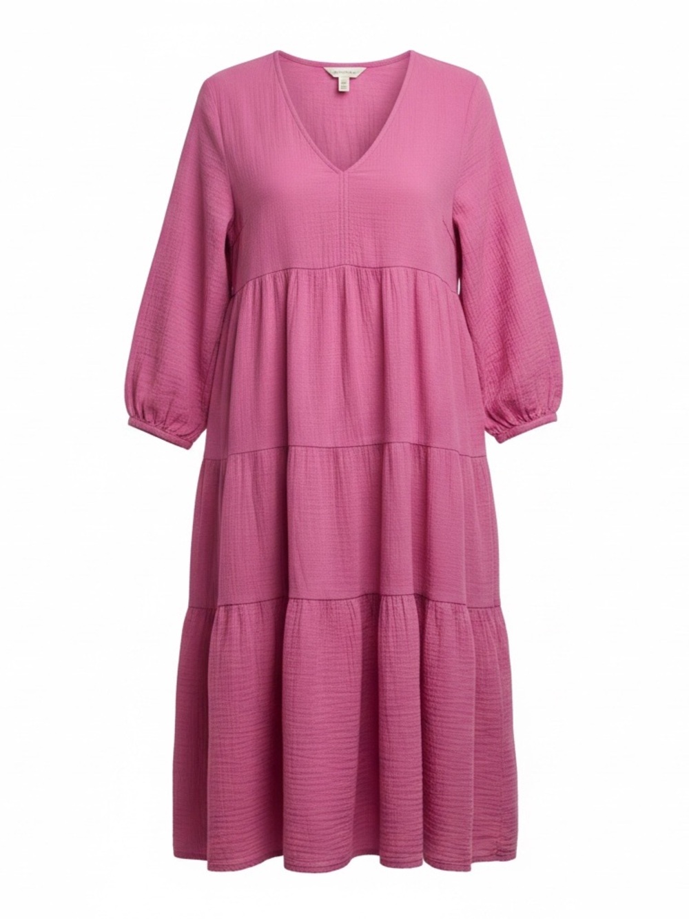 Universal Thread Pink Tiered V‑Neck Midi Dress - Picture 3 of 11